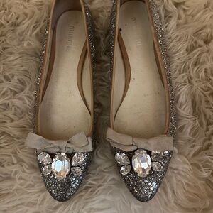 Miu Miu Jewel Glitter Flats